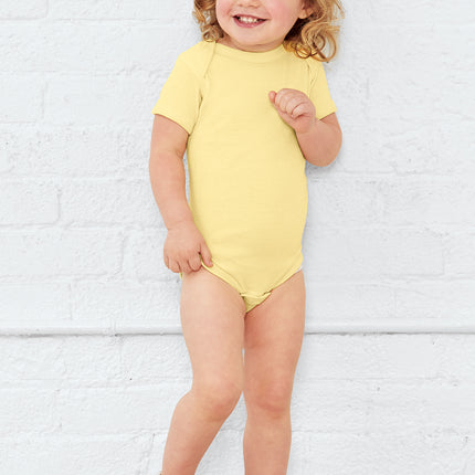 Rabbit Skins™ Infant Short Sleeve Baby Rib Bodysuit — 4400