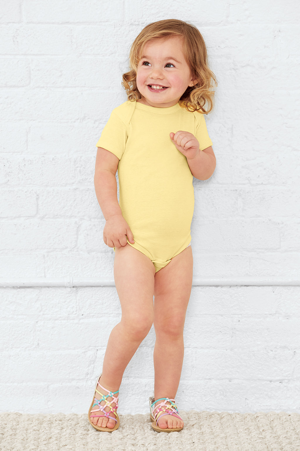 Rabbit Skins™ Infant Short Sleeve Baby Rib Bodysuit — 4400