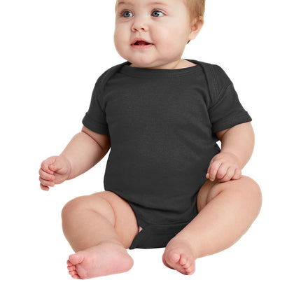 Rabbit Skins™ Infant Short Sleeve Baby Rib Bodysuit — 4400