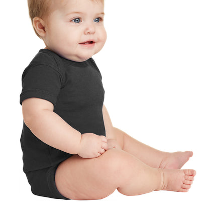 Rabbit Skins™ Infant Short Sleeve Baby Rib Bodysuit — 4400