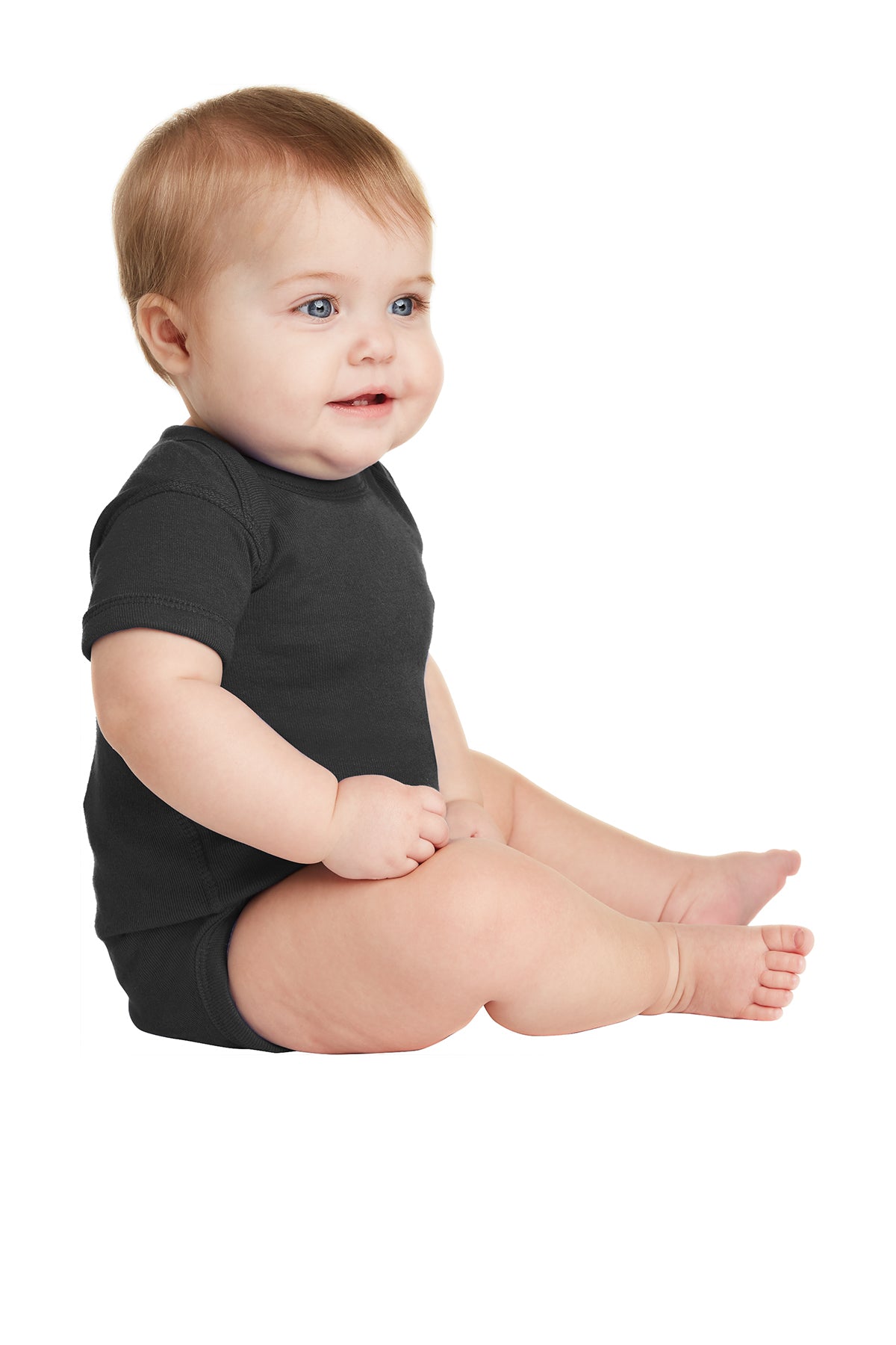Rabbit Skins™ Infant Short Sleeve Baby Rib Bodysuit — 4400