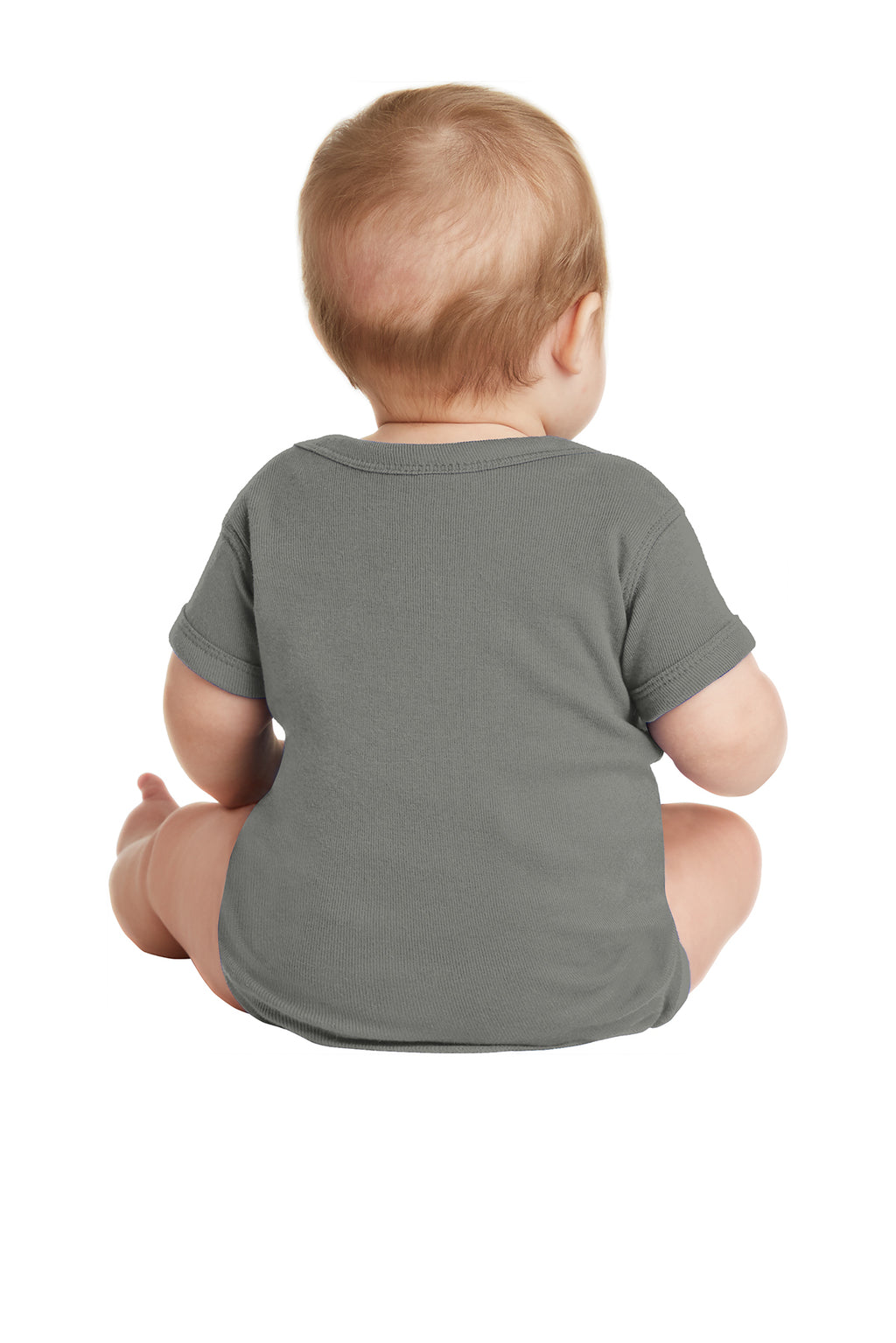 Rabbit Skins™ Infant Short Sleeve Baby Rib Bodysuit — 4400