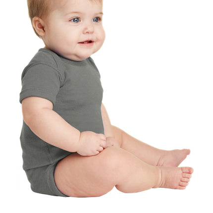 Rabbit Skins™ Infant Short Sleeve Baby Rib Bodysuit — 4400