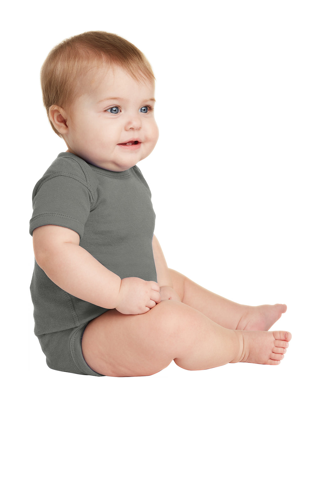 Rabbit Skins™ Infant Short Sleeve Baby Rib Bodysuit — 4400