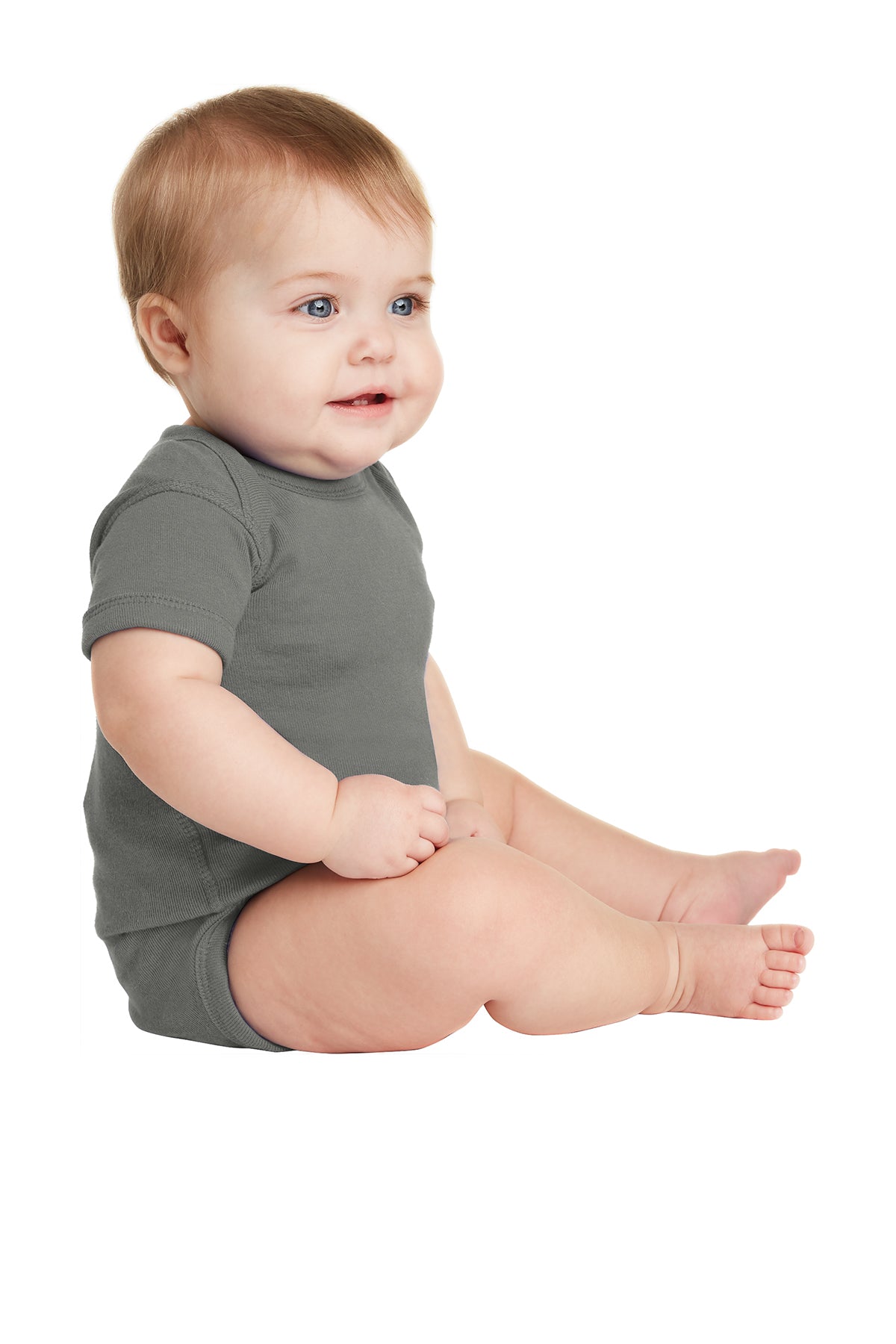 Rabbit Skins™ Infant Short Sleeve Baby Rib Bodysuit — 4400