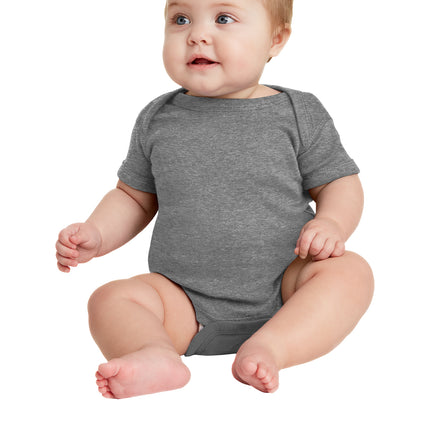 Rabbit Skins™ Infant Short Sleeve Baby Rib Bodysuit — 4400