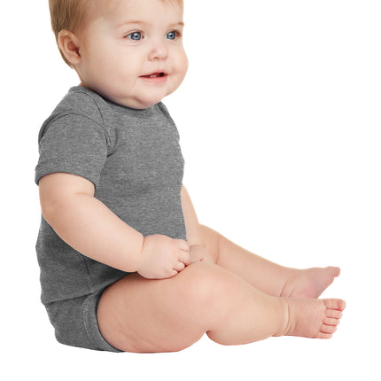 Rabbit Skins™ Infant Short Sleeve Baby Rib Bodysuit — 4400