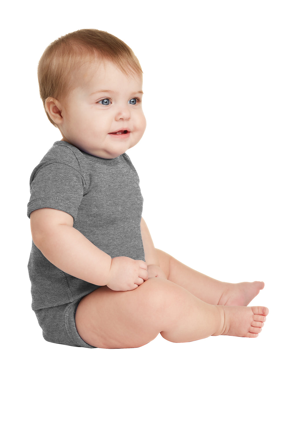 Rabbit Skins™ Infant Short Sleeve Baby Rib Bodysuit — 4400