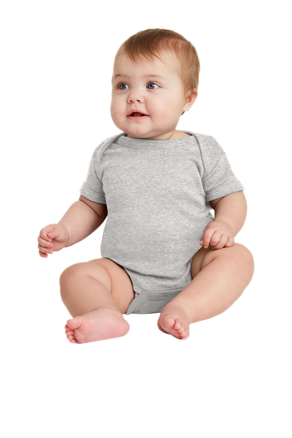 Rabbit Skins™ Infant Short Sleeve Baby Rib Bodysuit — 4400