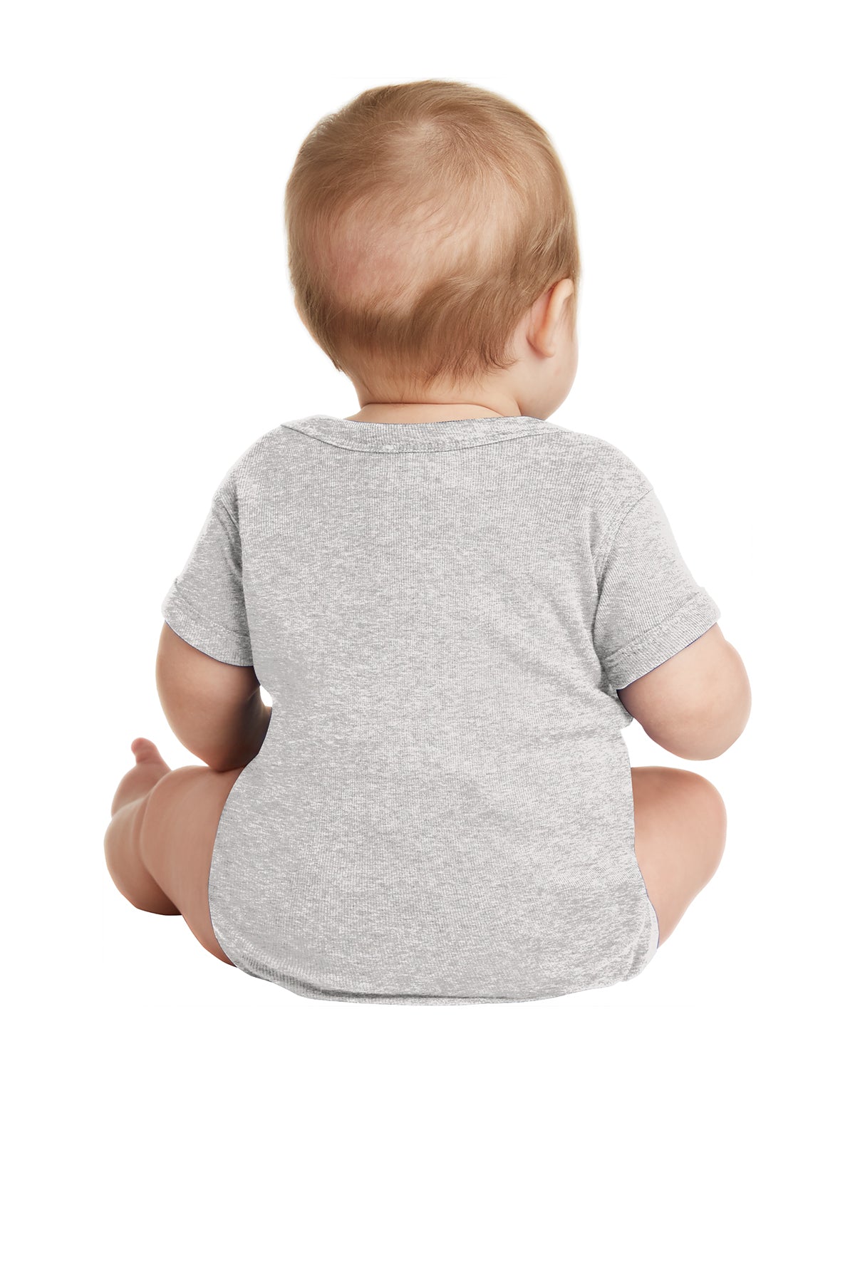 Rabbit Skins™ Infant Short Sleeve Baby Rib Bodysuit — 4400
