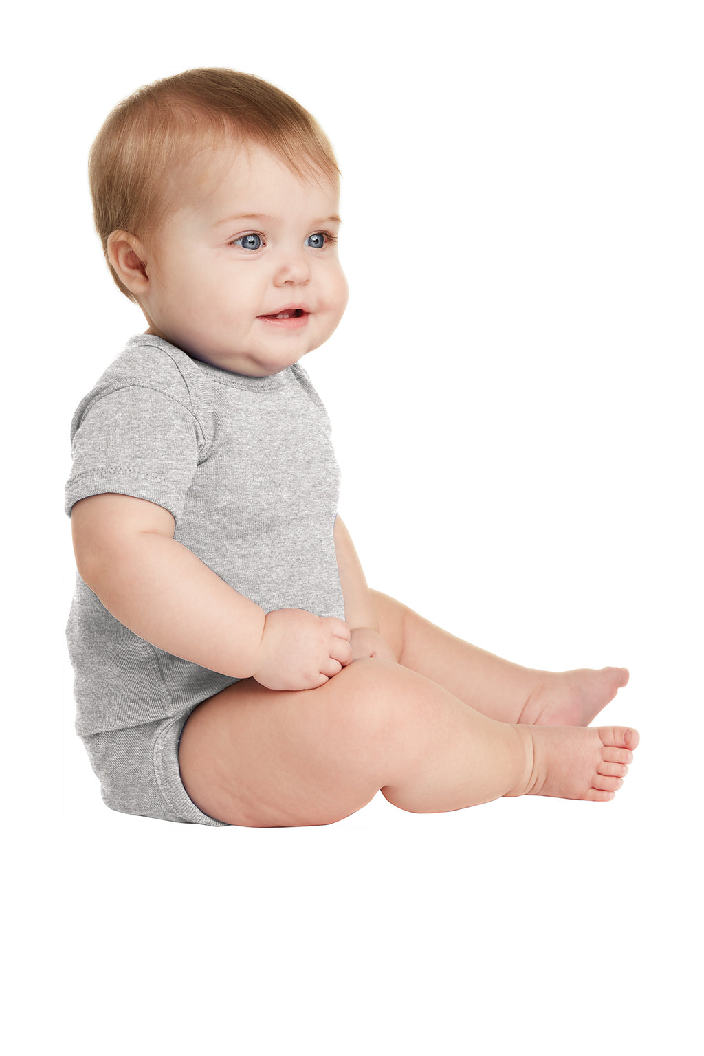 Rabbit Skins™ Infant Short Sleeve Baby Rib Bodysuit — 4400