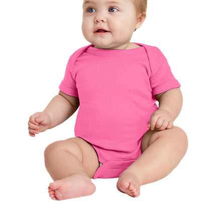 Rabbit Skins™ Infant Short Sleeve Baby Rib Bodysuit — 4400