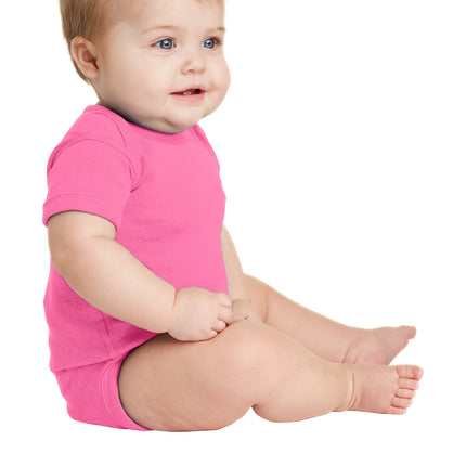 Rabbit Skins™ Infant Short Sleeve Baby Rib Bodysuit — 4400