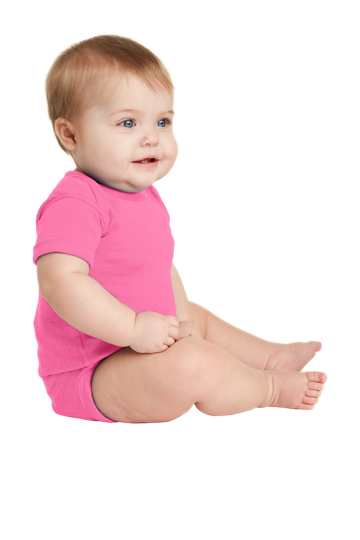 Rabbit Skins™ Infant Short Sleeve Baby Rib Bodysuit — 4400