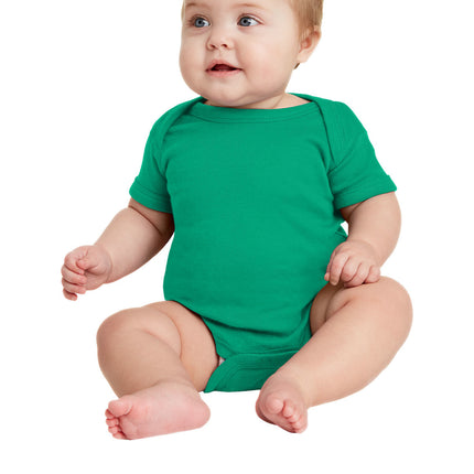 Rabbit Skins™ Infant Short Sleeve Baby Rib Bodysuit — 4400