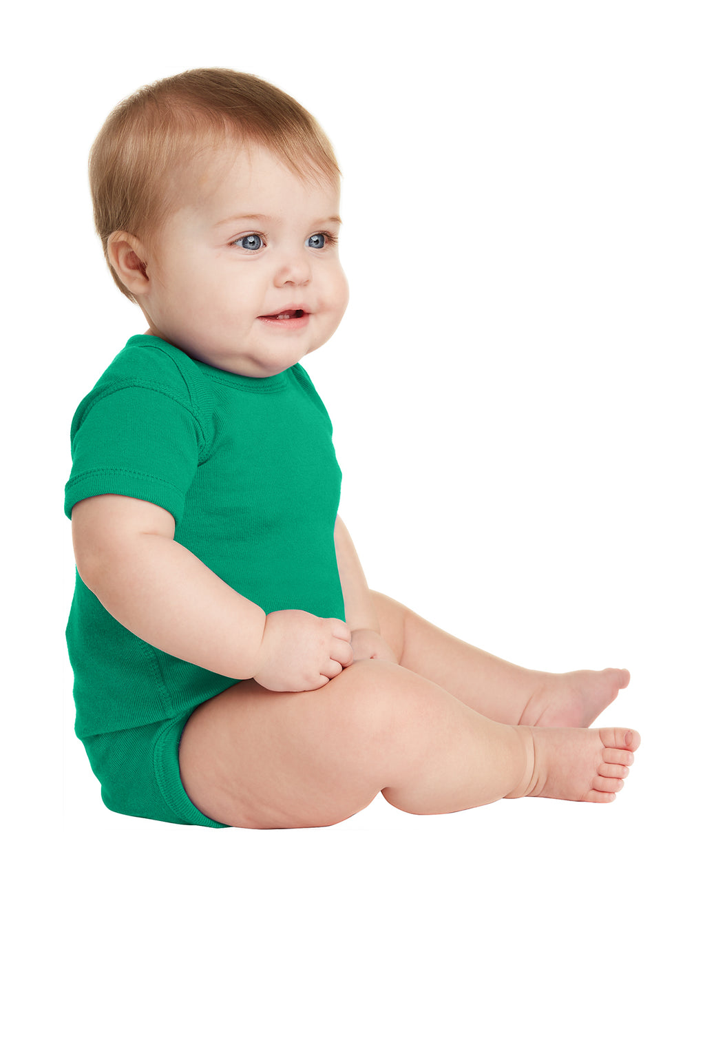 Rabbit Skins™ Infant Short Sleeve Baby Rib Bodysuit — 4400