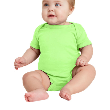 Rabbit Skins™ Infant Short Sleeve Baby Rib Bodysuit — 4400