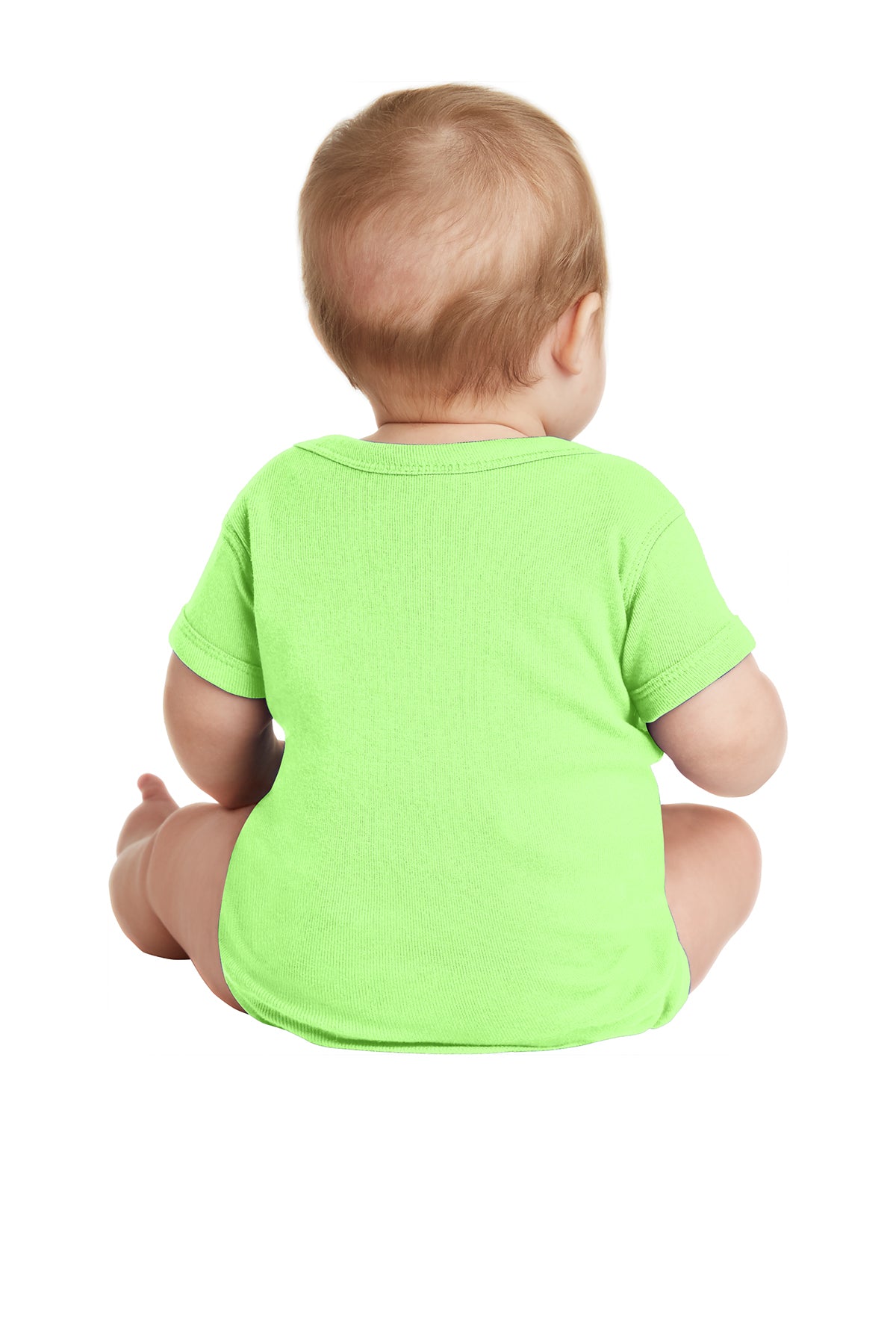 Rabbit Skins™ Infant Short Sleeve Baby Rib Bodysuit — 4400