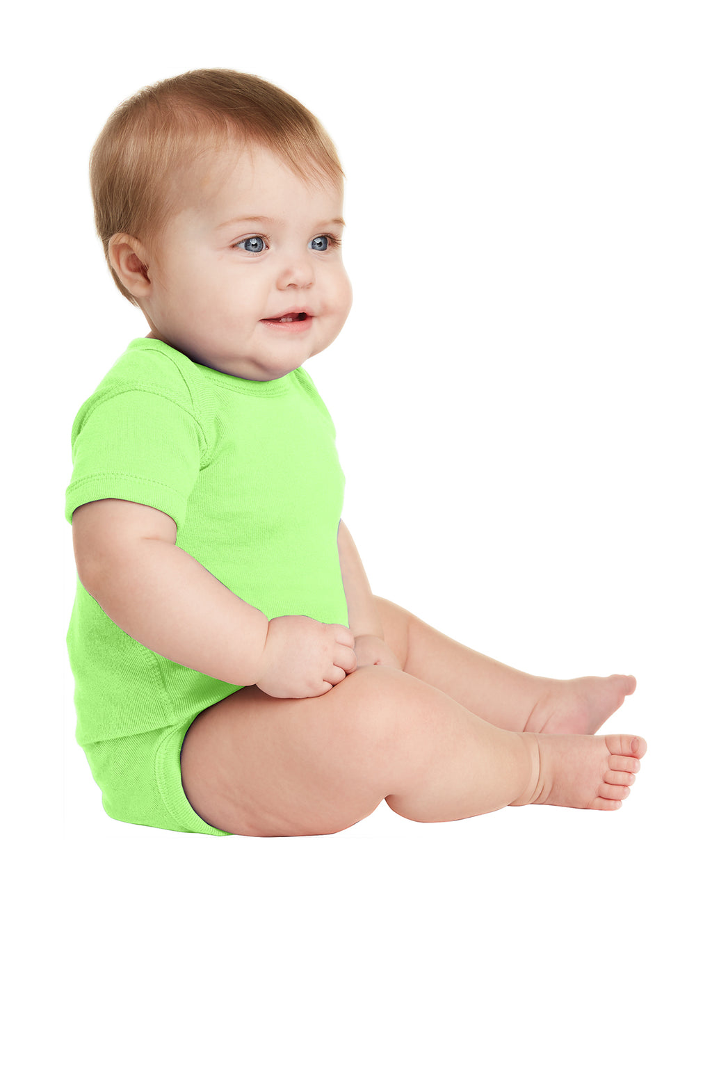 Rabbit Skins™ Infant Short Sleeve Baby Rib Bodysuit — 4400