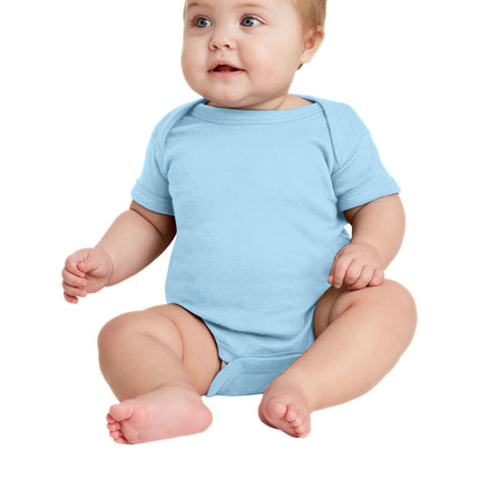 Rabbit Skins™ Infant Short Sleeve Baby Rib Bodysuit — 4400