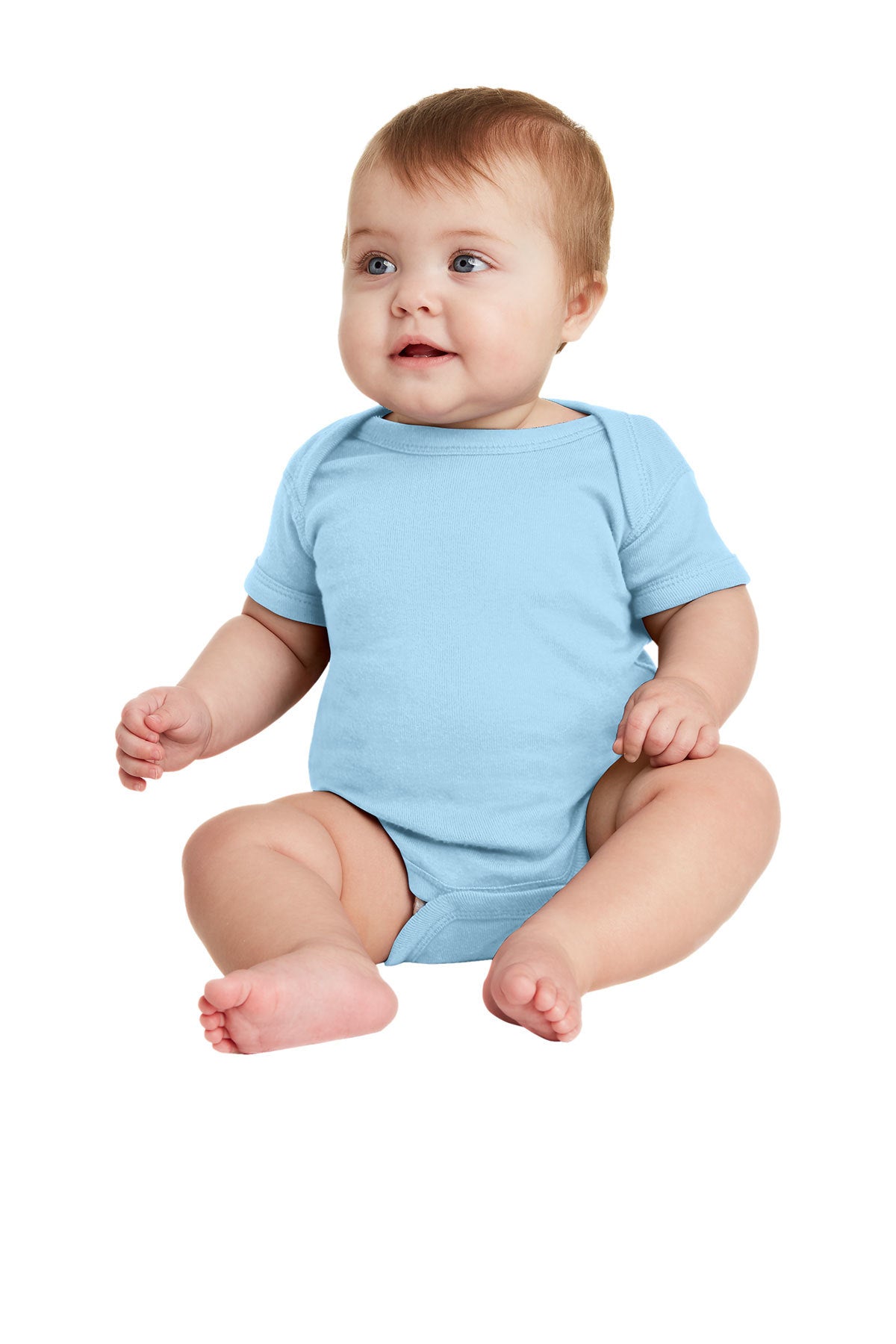 Rabbit Skins™ Infant Short Sleeve Baby Rib Bodysuit — 4400