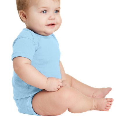 Rabbit Skins™ Infant Short Sleeve Baby Rib Bodysuit — 4400