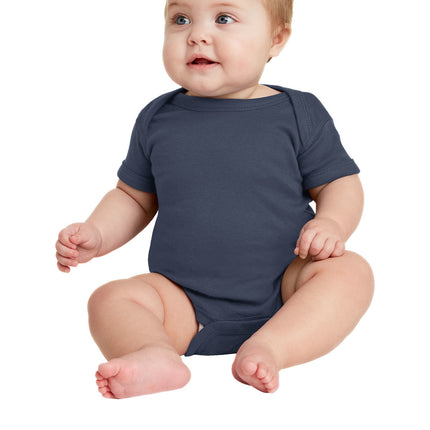 Rabbit Skins™ Infant Short Sleeve Baby Rib Bodysuit — 4400