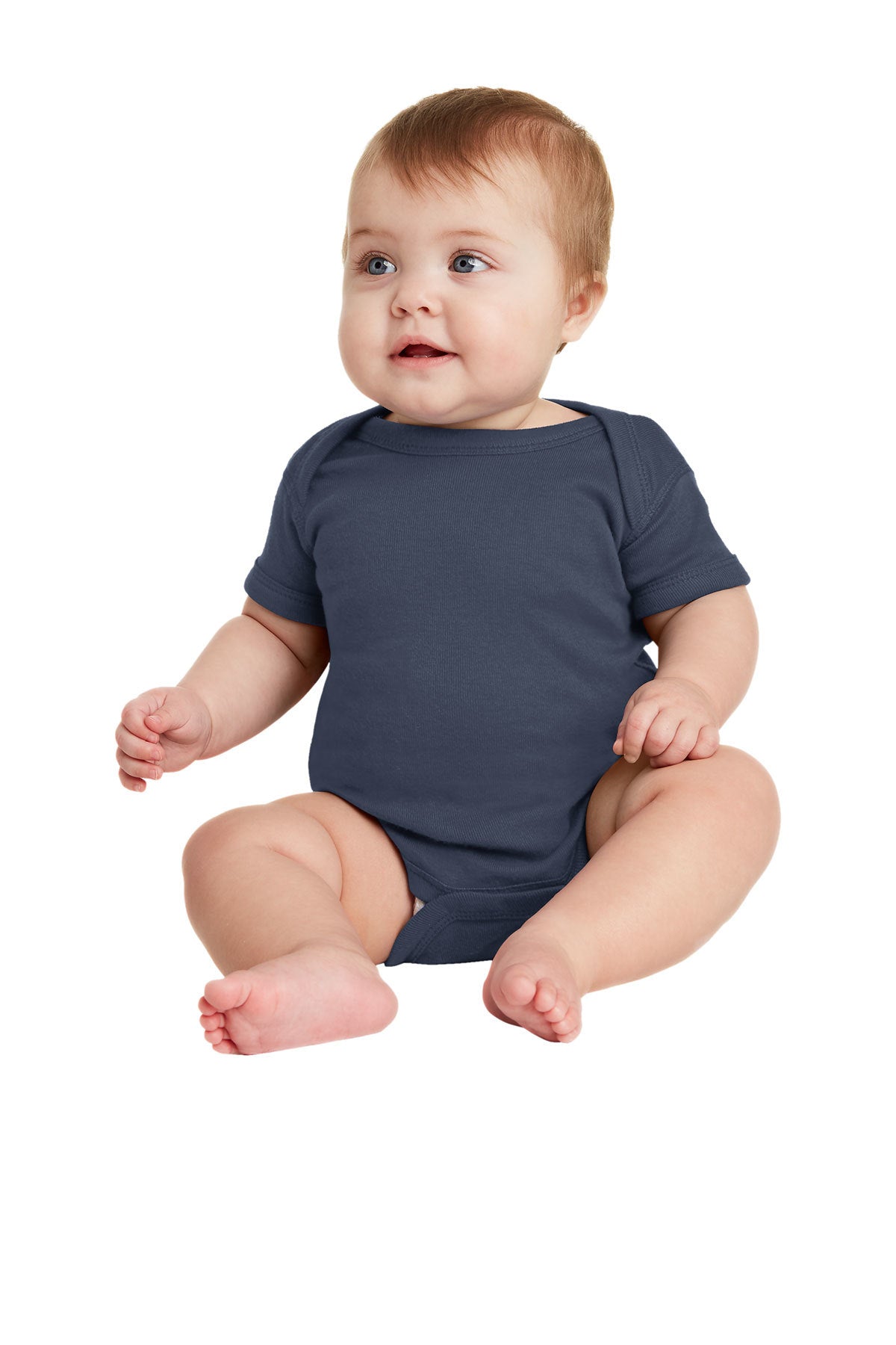 Rabbit Skins™ Infant Short Sleeve Baby Rib Bodysuit — 4400