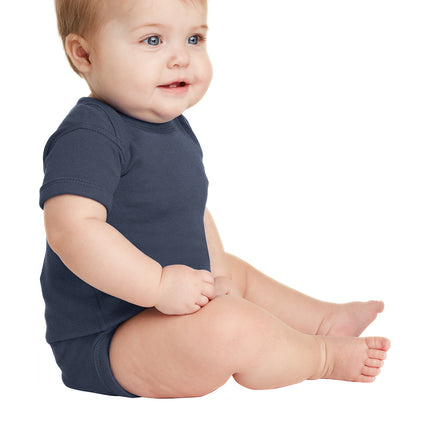 Rabbit Skins™ Infant Short Sleeve Baby Rib Bodysuit — 4400