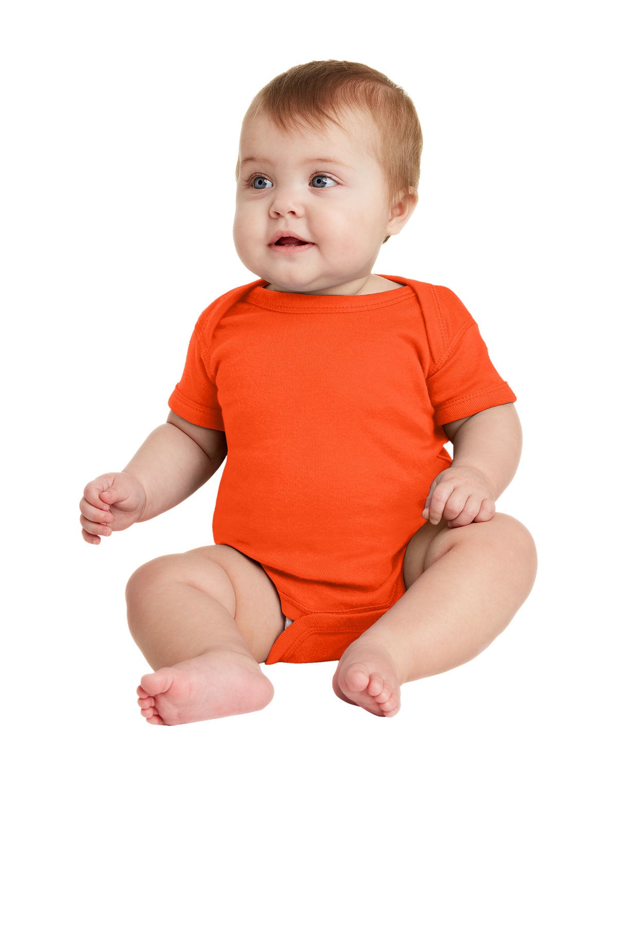 Rabbit Skins™ Infant Short Sleeve Baby Rib Bodysuit — 4400