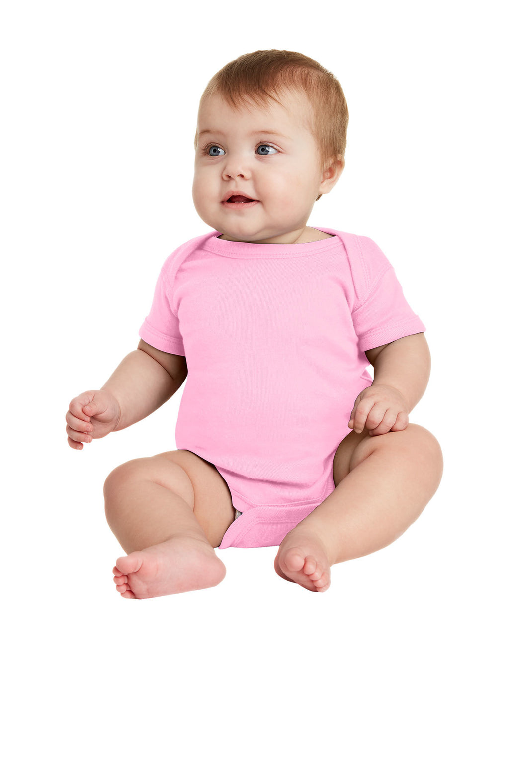 Rabbit Skins™ Infant Short Sleeve Baby Rib Bodysuit — 4400