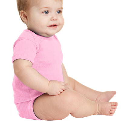 Rabbit Skins™ Infant Short Sleeve Baby Rib Bodysuit — 4400