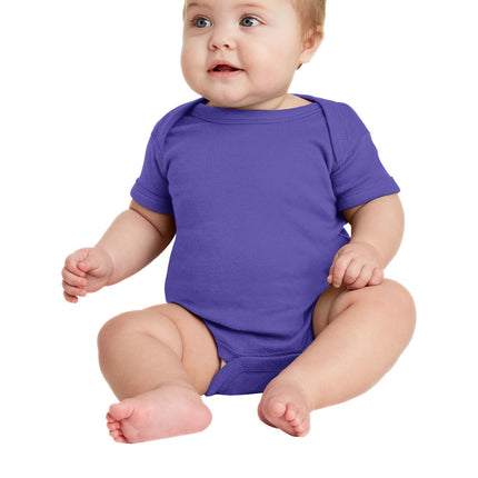 Rabbit Skins™ Infant Short Sleeve Baby Rib Bodysuit — 4400
