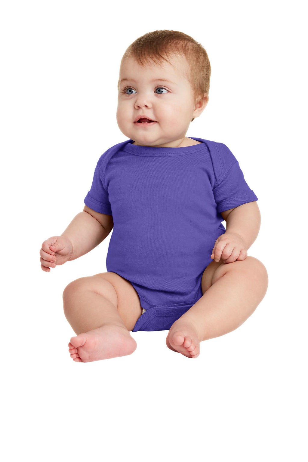 Rabbit Skins™ Infant Short Sleeve Baby Rib Bodysuit — 4400