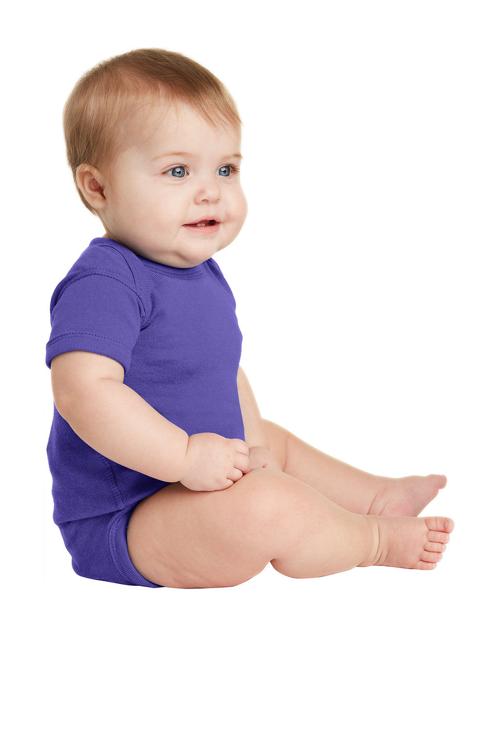 Rabbit Skins™ Infant Short Sleeve Baby Rib Bodysuit — 4400