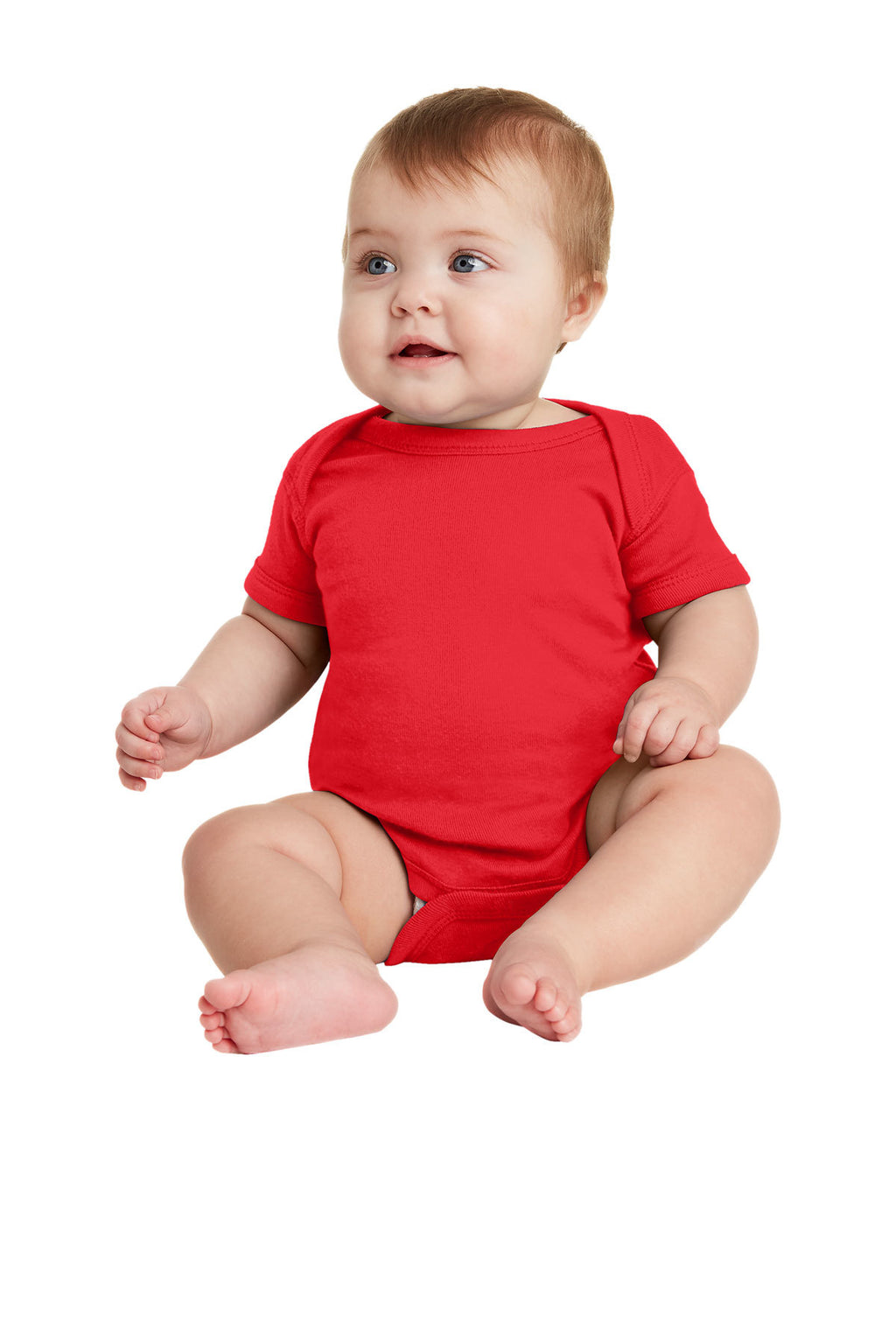 Rabbit Skins™ Infant Short Sleeve Baby Rib Bodysuit — 4400