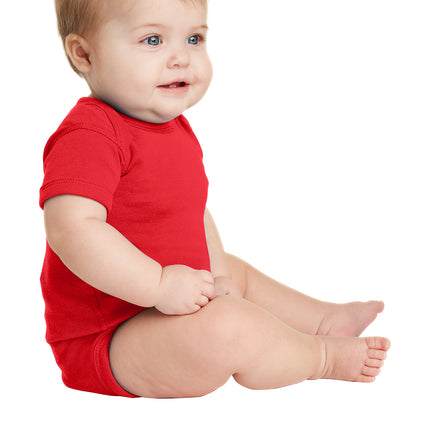 Rabbit Skins™ Infant Short Sleeve Baby Rib Bodysuit — 4400