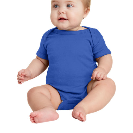 Rabbit Skins™ Infant Short Sleeve Baby Rib Bodysuit — 4400