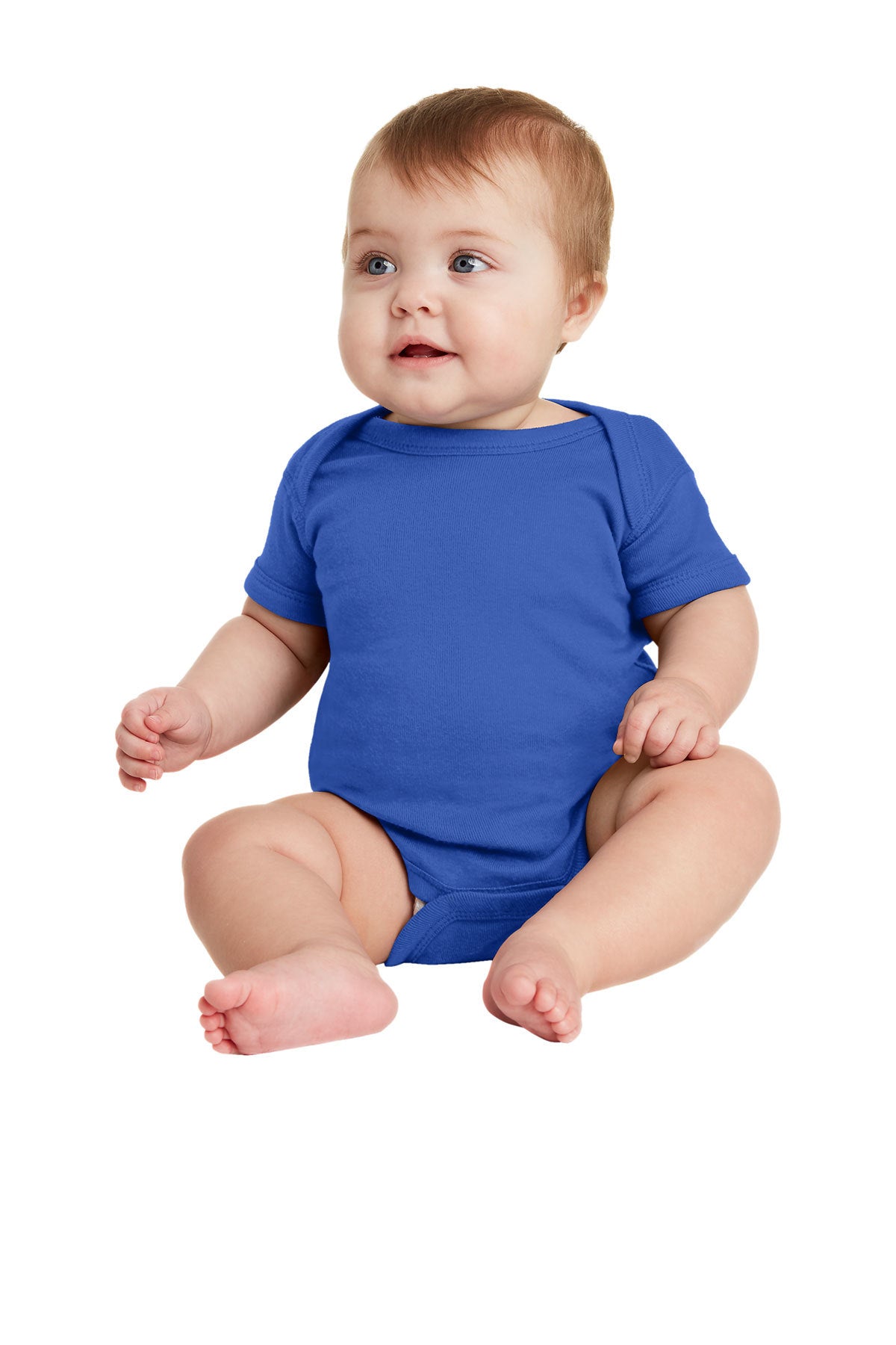 Rabbit Skins™ Infant Short Sleeve Baby Rib Bodysuit — 4400