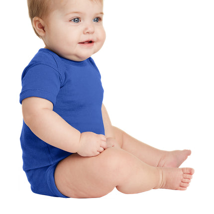 Rabbit Skins™ Infant Short Sleeve Baby Rib Bodysuit — 4400