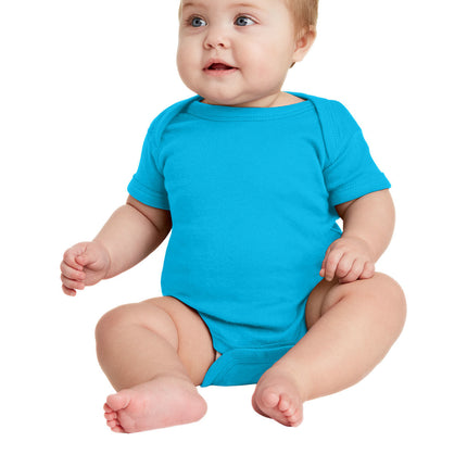 Rabbit Skins™ Infant Short Sleeve Baby Rib Bodysuit — 4400