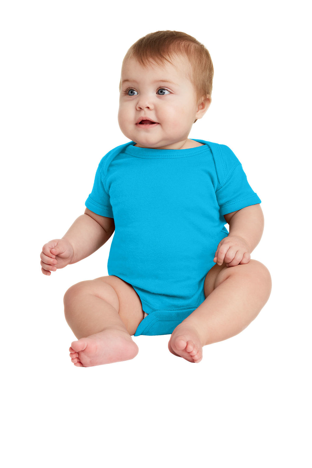 Rabbit Skins™ Infant Short Sleeve Baby Rib Bodysuit — 4400