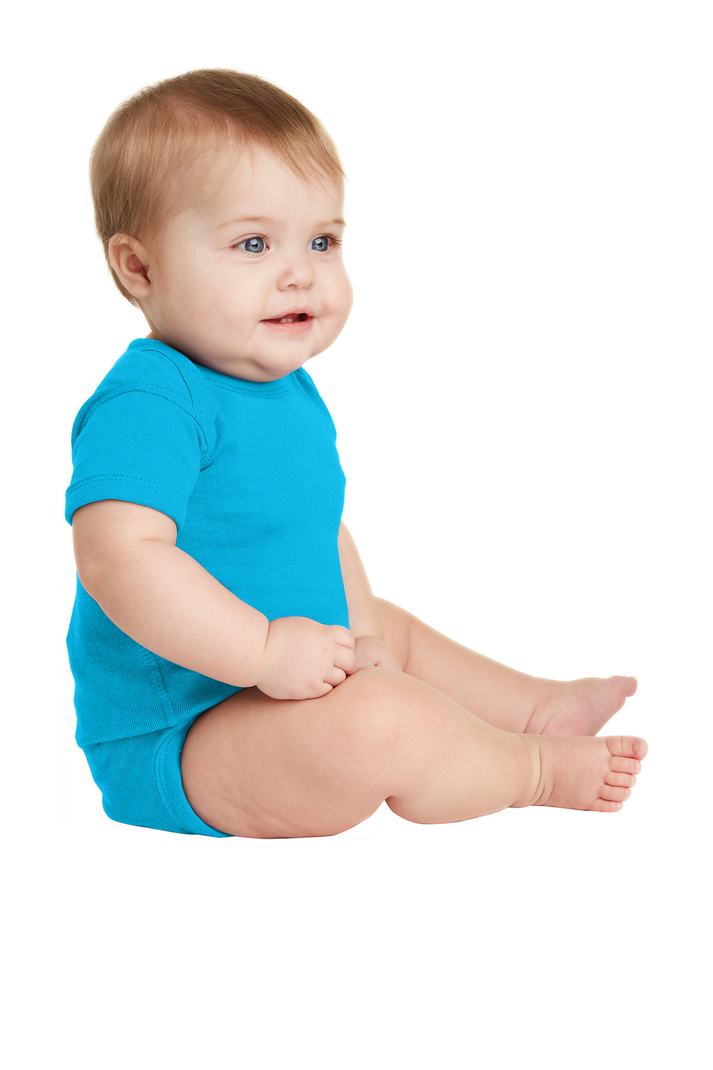 Rabbit Skins™ Infant Short Sleeve Baby Rib Bodysuit — 4400