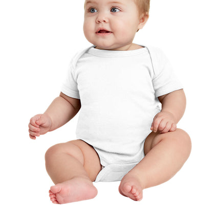 Rabbit Skins™ Infant Short Sleeve Baby Rib Bodysuit — 4400