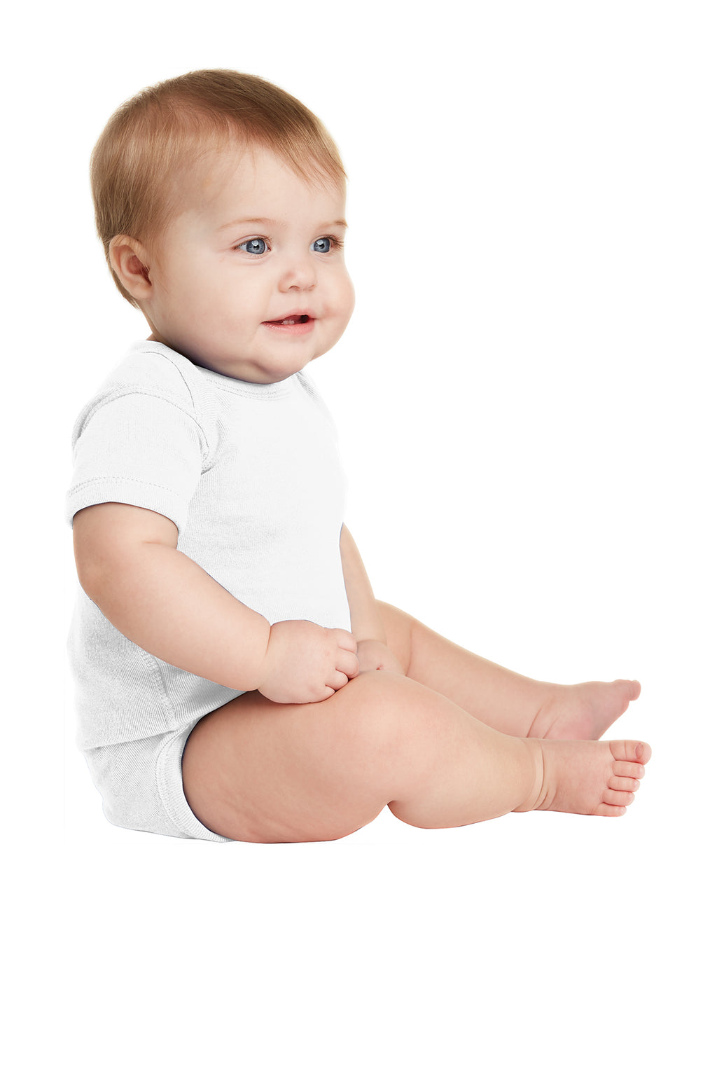 Rabbit Skins™ Infant Short Sleeve Baby Rib Bodysuit — 4400