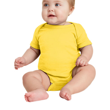 Rabbit Skins™ Infant Short Sleeve Baby Rib Bodysuit — 4400