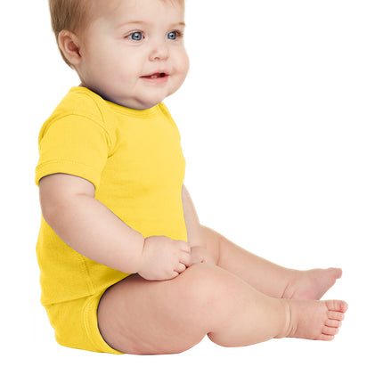 Rabbit Skins™ Infant Short Sleeve Baby Rib Bodysuit — 4400