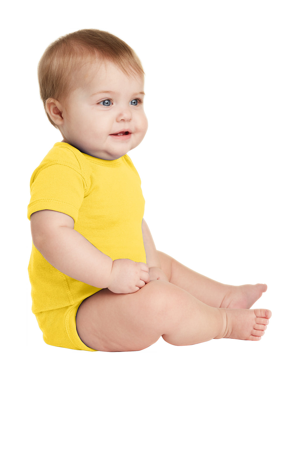 Rabbit Skins™ Infant Short Sleeve Baby Rib Bodysuit — 4400
