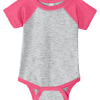 Vintage Heather/ Vintage Hot Pink / 6M