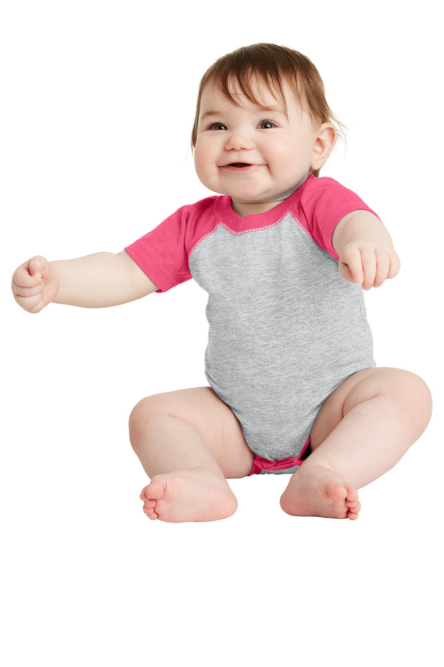 Rabbit Skins™ Infant Baseball Fine Jersey Bodysuit — 4430